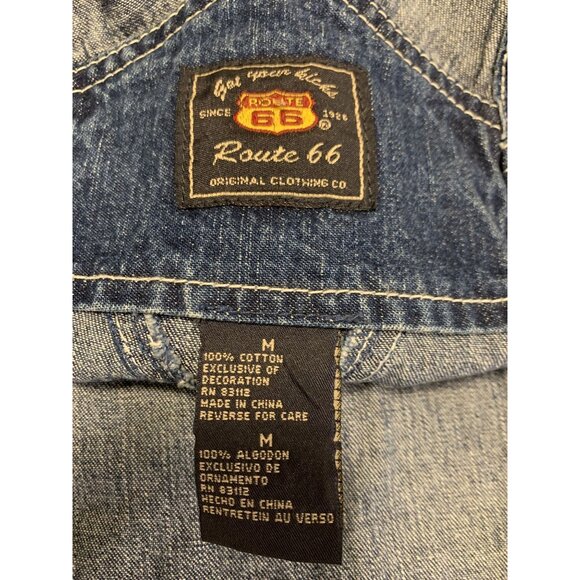 Route 66 M Cotton Casual Classic Denim Jean Shorts Embroidered Floral - Picture 4 of 5